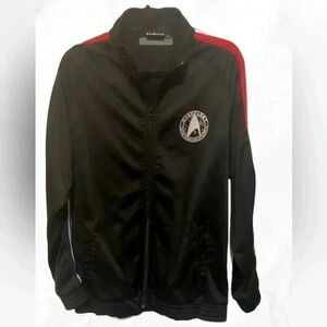 Star Trek beyond black  with red long sleeve casual athletic track jacket XL
